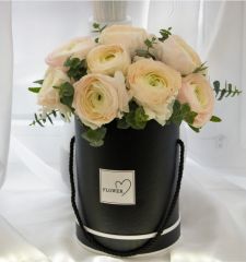 Коробка с цветами Зефирное облако