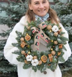 Рождественский венок Варшава