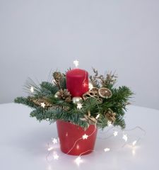 Композиция со свечой Лесная